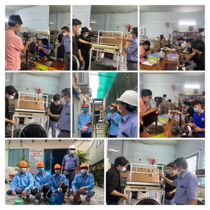 Dạy nghề Nhật Tân chiêu sinh thường xuyên Lớp điện lạnh