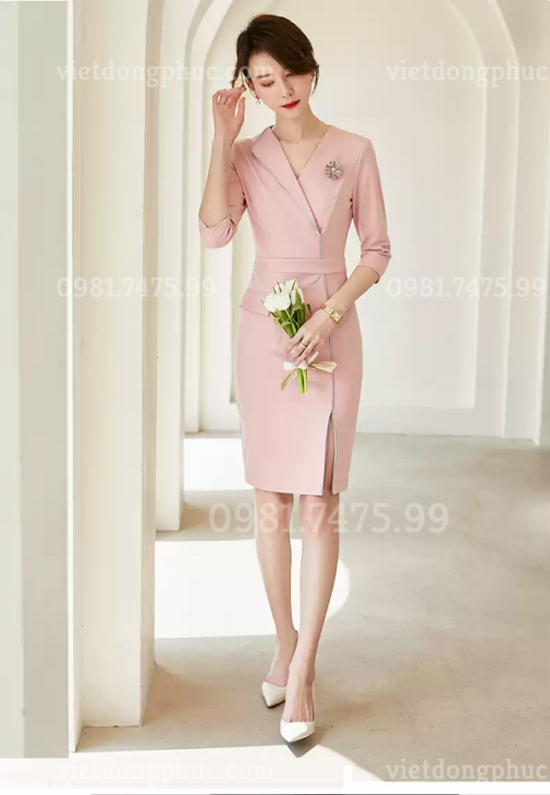 Mẫu váy liền công sở chuẩn form, bền đẹp, giá rẻ nhất