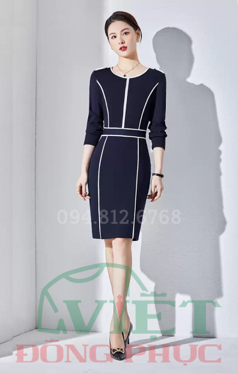 Mẫu váy liền công sở chuẩn form, bền đẹp, giá rẻ nhất