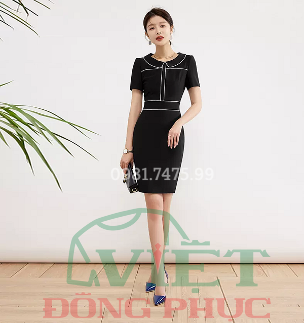 Mẫu váy liền công sở chuẩn form, bền đẹp, giá rẻ nhất
