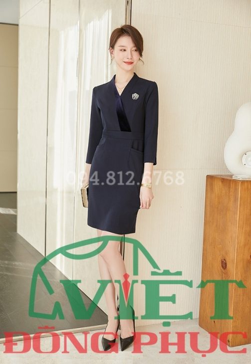Mẫu váy liền công sở chuẩn form, bền đẹp, giá rẻ nhất