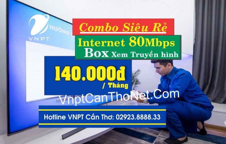 VNPT Cần Thơ Khuyến mãi Net + Truyền hình chỉ từ 140.000