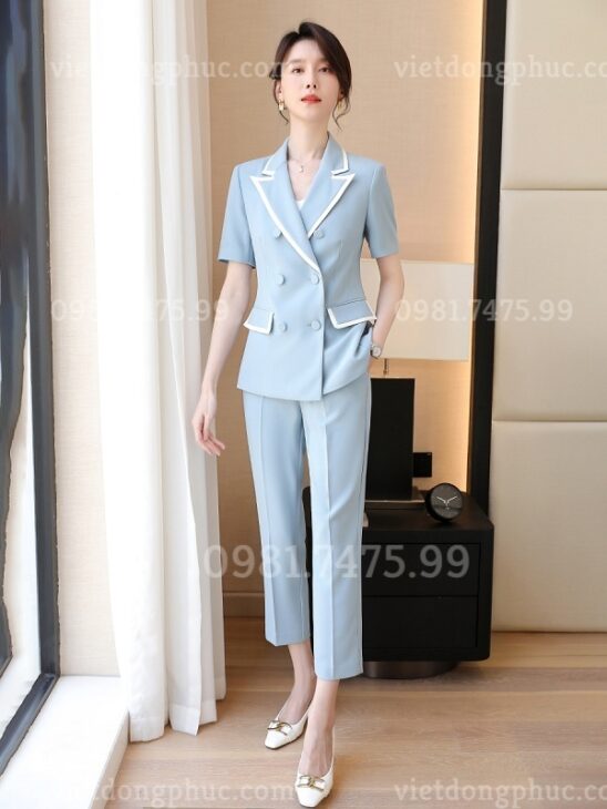 Mẫu áo vest nữ đồng phục thiết kế chuẩn form, chất đẹp, giá tốt