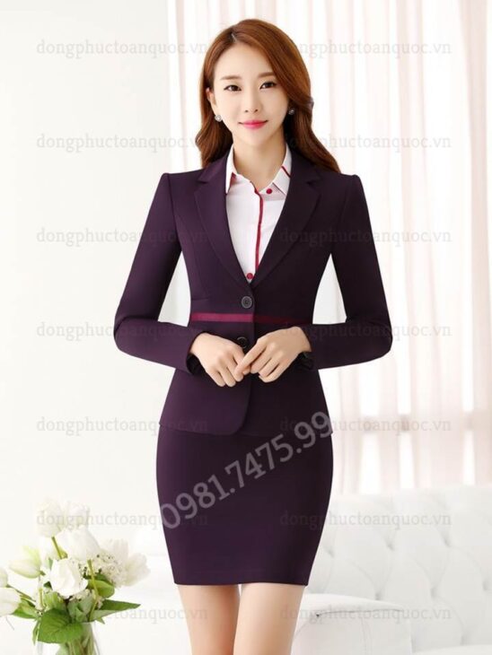 Mẫu áo vest nữ đồng phục thiết kế chuẩn form, chất đẹp, giá tốt