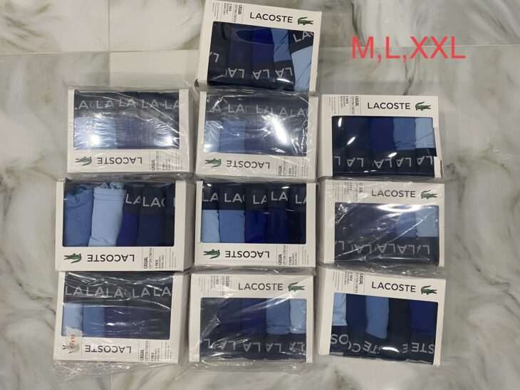 Set quần boxer nam Lacoste chính hãng nhập Mỹ