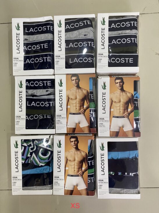 Set quần boxer nam Lacoste chính hãng nhập Mỹ