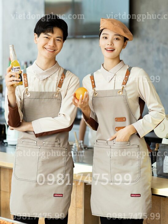Đồng phục nhà hàng ăn uống trẻ trung, bền đẹp – Miễn phí thiết kế