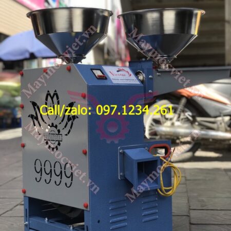 Máy xát gạo mini Kawasaki KW9999A phễu inox giá rẻ
