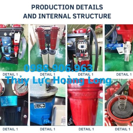 Xe lọc dầu thủy lực lượng bơm20, 45, 60, 100 (theo yêu cầu) Xe lọc dầu thủy lực lượng bơm20, 45, 60, 100 (theo yêu cầu)