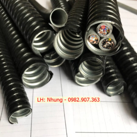 Ống ruột gà lõi thép bọc nhựa luồn dây chống chịu va đập