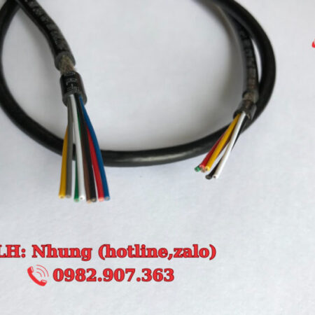 Cáp tín hiệu chống nhiễu lõi chia màu 2-4-6-8 lõi Cáp tín hiệu chống nhiễu lõi chia màu 2-4-6-8 lõi