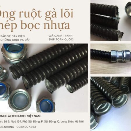 Ống ruột gà lõi thép phụ kiện bảo vệ các loại dây điện