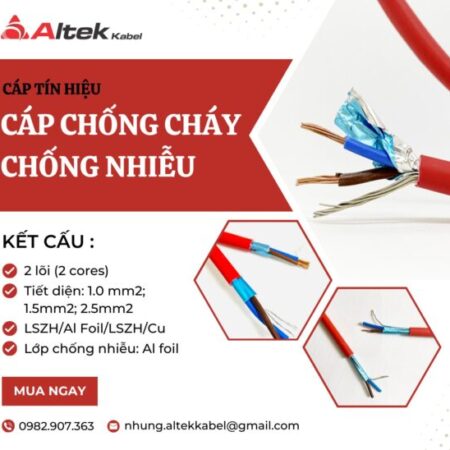 Cáp tín hiệu báo cháy chống cháy chống nhiễu Altek Kabel