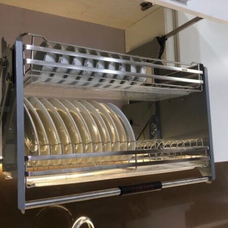 Kệ bát đĩa nâng hạ hiện đại cao cấp TaKing, bề mặt điện hóa Kệ bát đĩa nâng hạ hiện đại cao cấp TaKing, bề mặt điện hóa