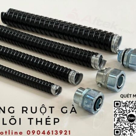 Ống ruột gà lõi thép luồn dây điện phi 32 (1inch)