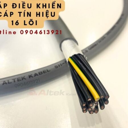 Cáp điều khiển tín hiệu 16 lõi lưới đồng đan 0.75mm / hàng sẵn kho Cáp điều khiển tín hiệu 16 lõi lưới đồng đan 0.75mm / hàng sẵn kho