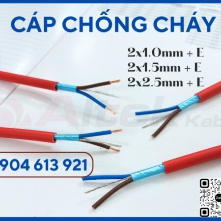 Cáp báo cháy 2×1.5mm2 chống cháy chống nhiễu Altek Kabel FR CABLE