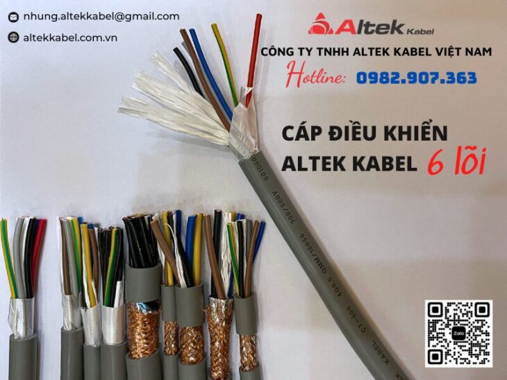 Cáp điều khiển 6 lõi Altek Kabel cung cấp phân phối độc quyền