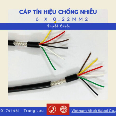 Cáp tín hiệu chống nhiễu 2×0.22 4×0.22 6×0.22 8×0.22 Altek Kabel
