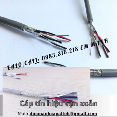 Cáp tín hiệu văn xoắn 2 lớp chống nhiễu Cáp tín hiệu văn xoắn 2 lớp chống nhiễu