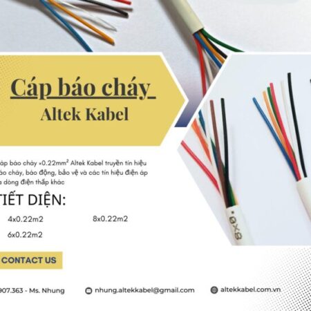 Cáp báo cháy Altek Kabel truyền tín hiệu âm thanh báo cháy Cáp báo cháy Altek Kabel truyền tín hiệu âm thanh báo cháy