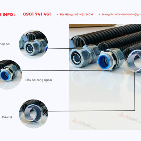 Ống ruột gà lõi thép bọc nhựa pvc phi 32 – 1inch