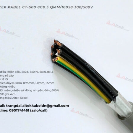 Cáp điều khiển 8 lõi, 8×0.5, 8×0.75, 8×1.0, 8×1.5 Cáp điều khiển 8 lõi, 8×0.5, 8×0.75, 8×1.0, 8×1.5