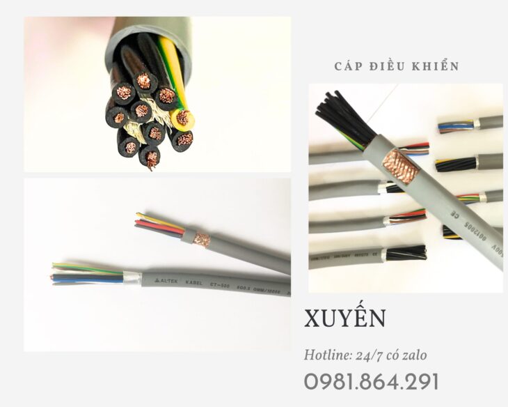 Cung cấp cáp điện điều khiển 8×1.0 hàng chính hãng giá tốt
