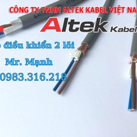 Cáp điều khiển 2 lõi vỏ xám, cáp đồng mềm Altek Kabel Tại Hà Nội Cáp điều khiển 2 lõi vỏ xám, cáp đồng mềm Altek Kabel Tại Hà Nội