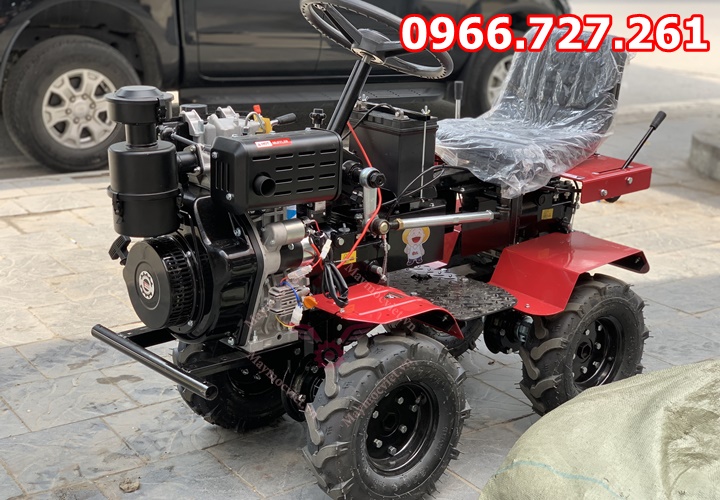 Máy xới đất chạy dầu 13Hp ngồi lái Turbo TBD1300