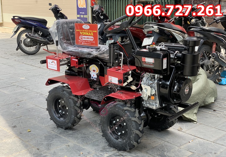 Máy xới đất chạy dầu 13Hp ngồi lái Turbo TBD1300