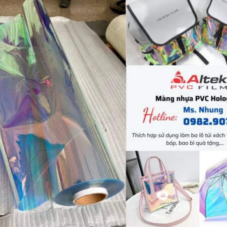 Màng nhựa dẻo PVC Hologram ánh kim 7 bảy chất lượng, giá tốt Màng nhựa dẻo PVC Hologram ánh kim 7 bảy chất lượng, giá tốt