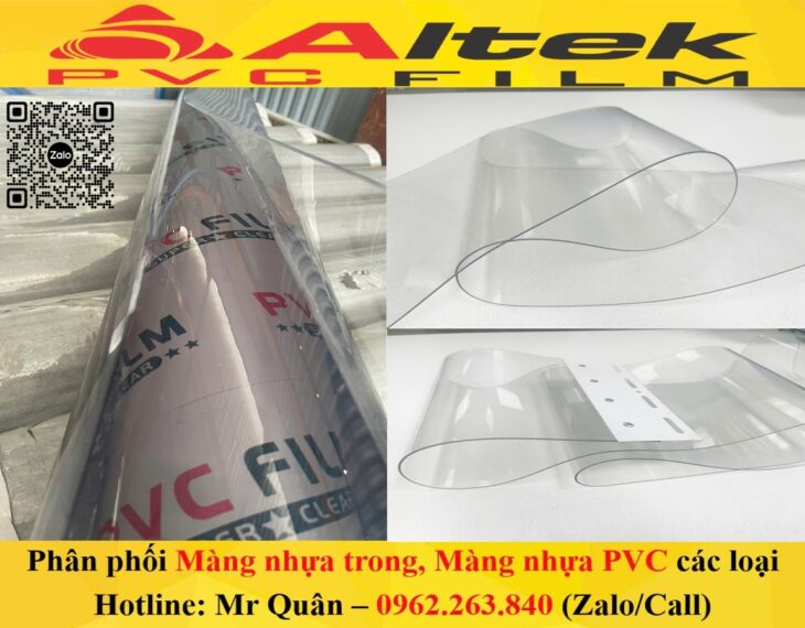 Phân phối màng nhựa trong suốt giá rẻ -Altek Pvc Film