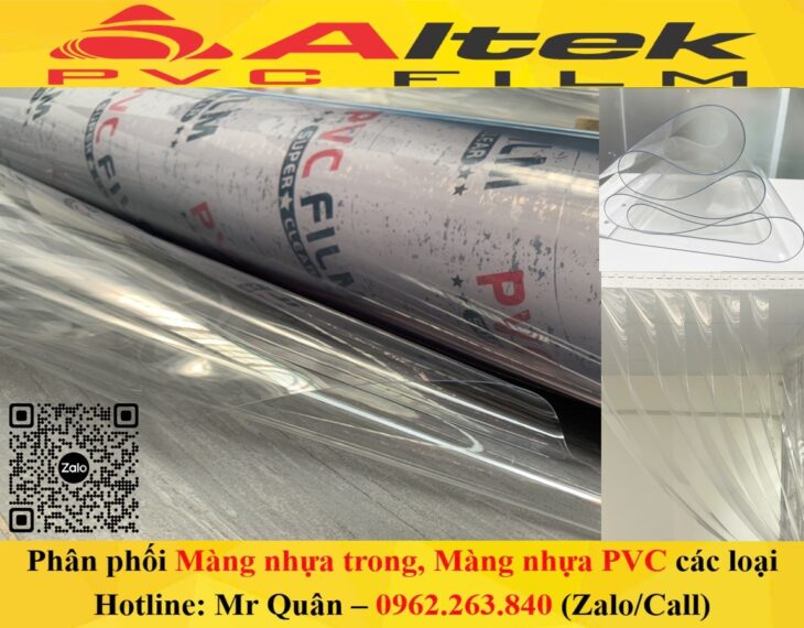 Phân phối màng nhựa trong suốt giá rẻ -Altek Pvc Film