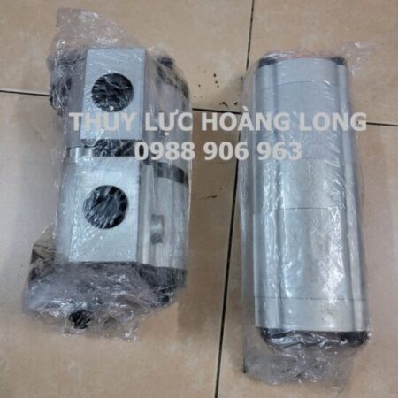 Giá bộ chia lưu lượng bánh răng 50cc/khoang, Bộ chia lưu lượng bánh răng 2 đầu ra, Bộ chia lưu lượng