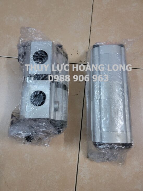 Giá bộ chia lưu lượng bánh răng 50cc/khoang, Bộ chia lưu lượng bánh răng 2 đầu ra, Bộ chia lưu lượng