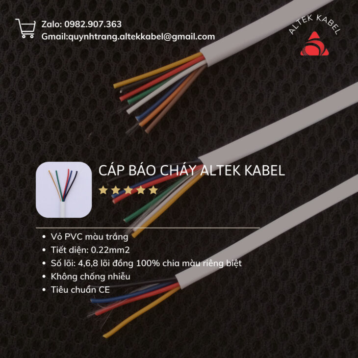Cáp truyền tín hiệu báo cháy chuyên dụng Altek Kabel