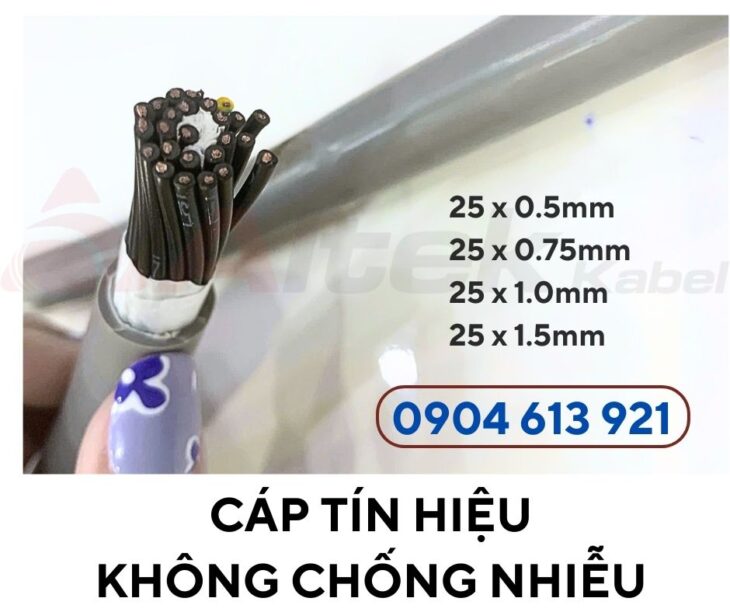 Cáp điện 25 lõi, cáp điều khiển 25×0.5mm Altek Kabel