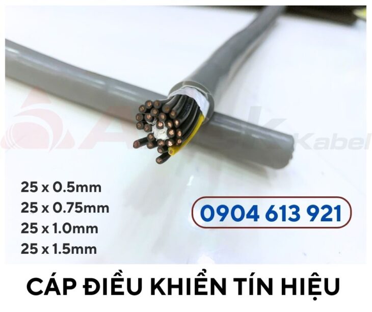 Cáp điện 25 lõi, cáp điều khiển 25×0.5mm Altek Kabel