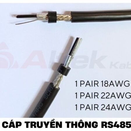 Cáp tín hiệu RS485 chống nhiễu 2 pair 24AWG Cáp tín hiệu RS485 chống nhiễu 2 pair 24AWG