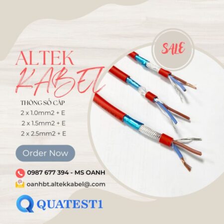 Dây cáp chống cháy chống nhiễu 2×1.5mm
