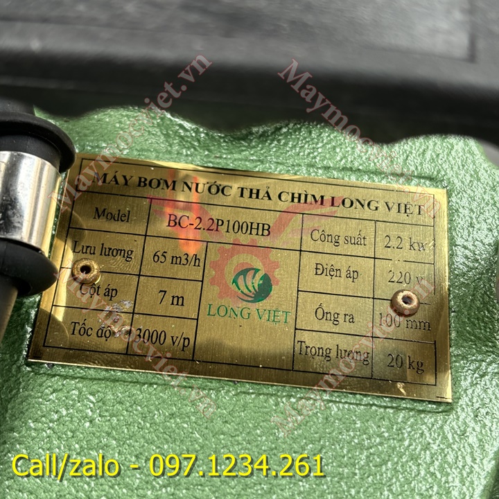 Máy bơm chìm 2.2kw VMBC2200 giá rẻ