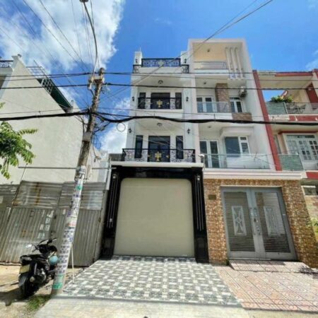 Bán nhà mới xây 3,5 lầu mặt tiền đường số 25A khu dân cư Tên Lửa DT 4x20m, Bình Trị Đông B, Quận