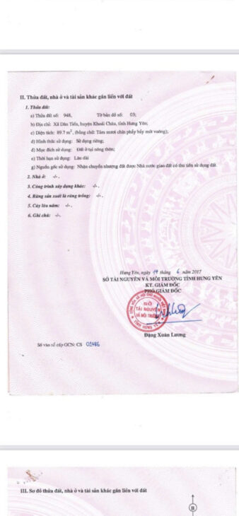 ĐẤT CHÍNH CHỦ – GIÁ TỐT – Vị Trí Đẹp Tại Xã Dân Tiến, Huyện Khoái Châu, Tỉnh Hưng Yên