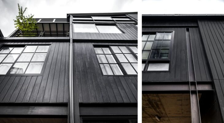 Tấm xi măng giả gỗ ốp tường & cách thi công kiểu vảy cá