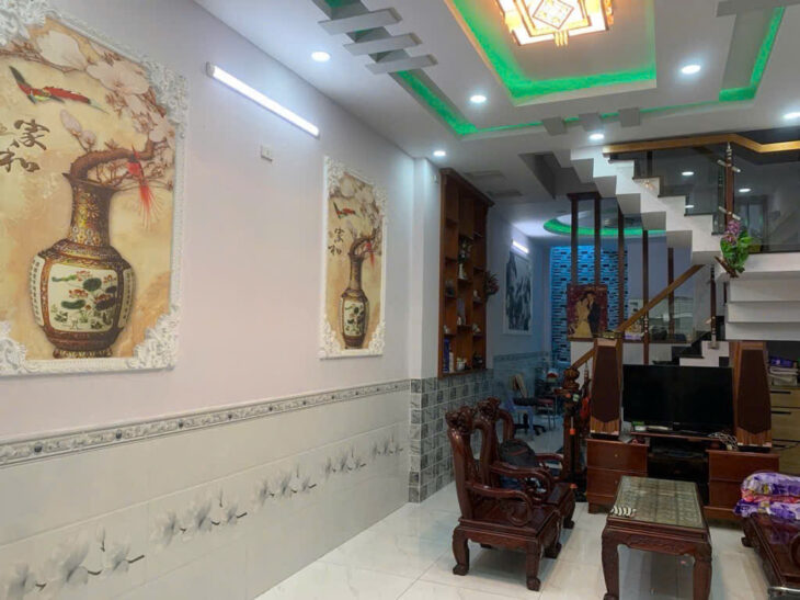 HOT GIẢM GIÁ CỰC SỐC- NHÀ 4 TẦNG – MẶT TIỀN ĐƯỜNG NHỰA PHƯỜNG THỚI AN Q12 – KHU AN NINH.