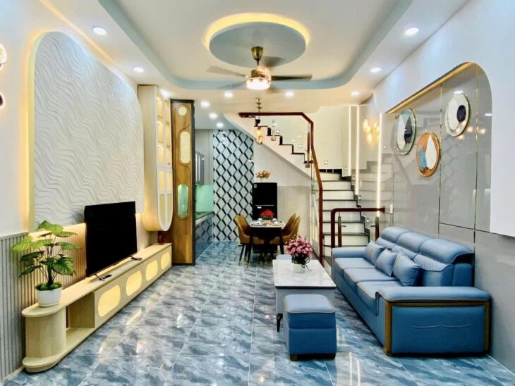 4X10M,BÁN NHÀ PHAN HUY ÍCH, HẺM XE TẢI THÔNG, P12 GÒ VẤP, GIÁ LQ 4 TỶ