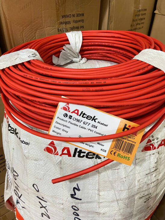 Dây cáp chống cháy chống nhiễu 2×1.0mm, Dây điện Cu/FR 1x2cx1.0mm2