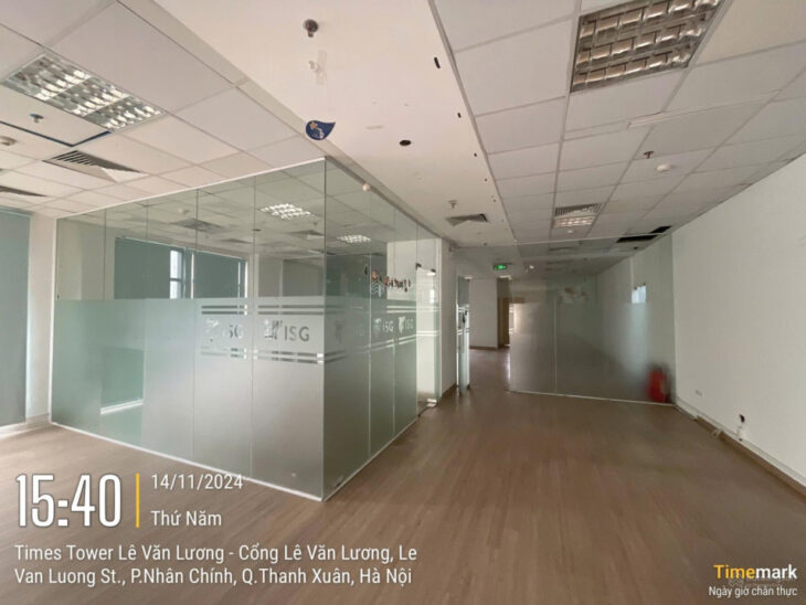 Cho thuê văn phòng tại Times Tower – Lê Văn Lương DT 800m2 có cắt nhỏ từ 250m2 giá thuê chỉ 290k/m2