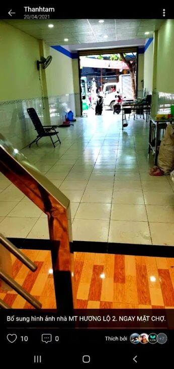 Bán nhà mặt phố Hương lộ 2, Bình Trị Đông, Bình Tân Nhỉnh10 tỷ